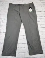 LAUREN Ralph Lauren MENS 48X34 Ultraflex Stretch Gray Dress Pants Flat