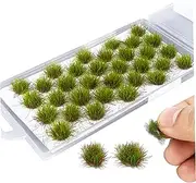 Miniature Grass Tufts Realistic Artificial Grass Tufts Decorative Static Grass Applicator Artificial Grass Model Making Accessories for DIY Railway Train Spring