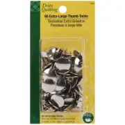 Dritz 3162 Quilting Extra Large Thumb Tacks-.625" 65/Pkg