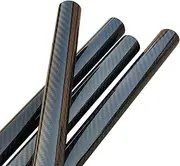 2 Pcs 3K Carbon Fiber Tube,Suitable for Drones Etc.Length 500mm, Outer Diameter 17mm, Inner Diameter 16mm, Twill Glossy.