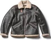 [Sumairah] Men B6 Pilot Bomber Real Shearling B6 Bomber Aviator Genuine Leather Jackets