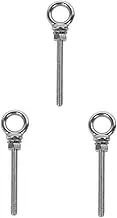SOLUSTRE Pcs Screw Hooks Lifting Eye Bolt Nuts Washers Versatile Garage Door Fastener Set Mm