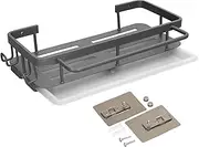 Hanging Dish Drying Rack, Gigicial Wall Mounted Dish Rack Metal Dish Drainer Drying Rack Storage Shelf with Towel Rack for Home Kitchen