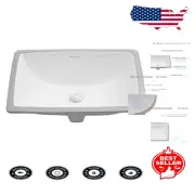 Contemporary 21" Rectangular Under-Mount Sink - Effortless Installation