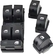 For A4 B6 A4 B7 2003-2008 Car Electric Power Master Window Switch Button Car 8E0959851B 4F0959855A Car Electric Window Button (Color : Set)