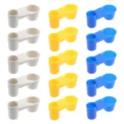 15 Pcs Pigeon Drinking Fountain Birds Water Feeder Cup Feeding Bowl
