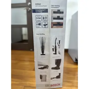 BOSCH 博世 無線直立式吸塵器 Athlet 18V(極簡黑)