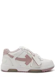 Off-white Out Of Office Leather Sneakers - White And Pink - 39 (IT39 / UK6), off White Trainers, Print - 39 (IT39 / UK6) 39 (IT39 / UK6)