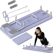 Foldable Pilates Board | Multifunctional Abdominal Sliding Reformer,Foldable Core Workout Equipment, Ab Wheel Roller For Full-Body Workout