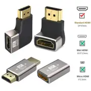 8K UltraHD HDMI Extender Elbow Plug Male to Female Connector Angled Audio Video