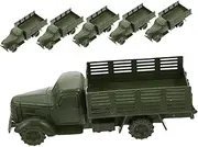 ibasenice 6pcs Truck Models for Sandbox Decor Educational Vehicle for Home School and Office Playtime Fun