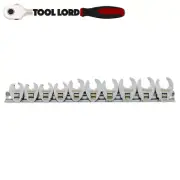 Sidchrome 10Pce 3/8” Drv Metric Crowsfoot Spanner Wrench Set 10-19mm SCMT13200