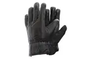 Mens Soft Sheep Skin Genuine Leather Gloves (Black) (M/L)