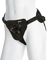 Doc Johnson Vac-U-Lock Platinum - Corset Harness with Vac-U-Lock Plug and 3 Different Sized O-Rings - Compatible with O-Ring and Vac-U-Lock Dildos - Accomodates Up-To 60" Waist