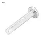 100pcs M2.5*16mm Flat Head Aluminum Rivets Countersunk Solid Rivets.