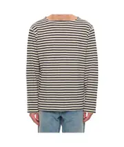 Junya Watanabe MAN Striped Straight Hem Jumper Nude