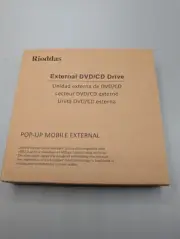 Rioddas External DVD/CD Drive Model BT638 - USB3.0 Pop-up Mobile External