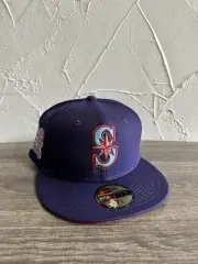 Hat Club New Era 59FIFTY Seattle Mariners Fem 2 Purp Lava UV Size 7 1/4