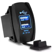 Car Double Port USB Phone Charger Auto Socket Adapter For Apple iPhone Samsung (for: Smart)