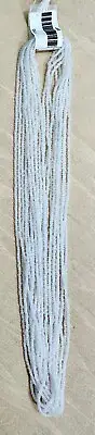 Hank of 11/0 Transparent Seed Beads - White