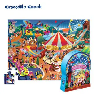 【Crocodile Creek】博物館造型盒學習拼圖-48片(多款任選)