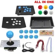 DIY Handle Arcade Set Kits All In On 5Pin Cable PC Joystick 6 Colors Unassembled