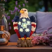 TAKE ME Garden Outdoor Decor Solar Lights Eagle Garden Statue Solar Lights Garden Gifts for Eagle Lovers, Birthday Gifts for Women Outdoor Decor for Patio, Yard