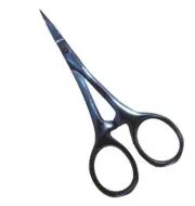 Body Toolz CS2070 EyeBrow Scissor - Blue Titanium