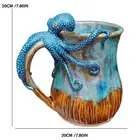 Dive Into Every Sip – Handmade Octopus Mug, 3D Octopus Ceramic Coffee Mug Z6Z6