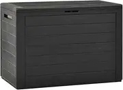 vidaXL Storage Chest for Garden, Patio or Terrace - Large Capacity – All-Purpose Polypropylene Storage Box in Anthracite - 78x44x55 cm