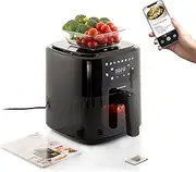 Air Fryer with Scale InnovaGoods Fryinn Balance 5000 Black 1500 W 5 L Stainless Steel