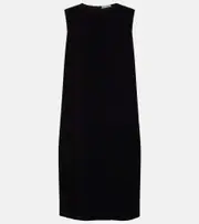 [The Row] The Row Mirna crêpe midi dress AU 8 black