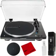 Audio-Technica AT-LP70XBT Automatic Belt-Drive Turntable with Cleaning Bundle