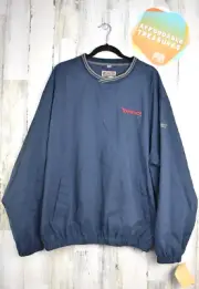 Upstream Outdoor Adventure Pullover Windbreaker Blue Yahoo Promo Pebble Beach XL
