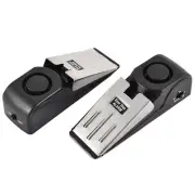 Home Security Wedge Door Stop Alarm System Equipment Intruder Alert 2pcs