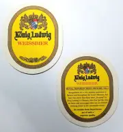 Konig Ludwig Weissbier Lot of 10 Beer Coasters 4 1/4" x 3 1/2"