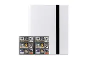 Trading Card Binder Holder 9 Pockets Album Sleeves Game Cards-White