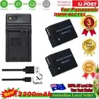 2x DMW-BLC12 Battery +Usb-C Led charger for Panasonic Lumix DMC-G5 G6 G7 GH2 GX8