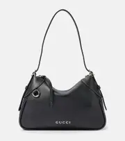 [Gucci] Gucci Logo leather tote bag One size black