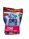 OMO Triple Active 3 In 1 Laundry capsules 100 Value Pack