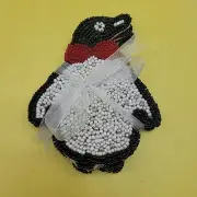 Thirstystone Beaded Penguin Coasters Vintage
