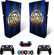 MaD Vision® Extra Durable Vinyl Skin Set for PS5 Disc Slim + 5 Pairs Aiming Rings | Scratch Resistant Sticker Set for PlayStation 5 + 2 Controllers - for Inter Design