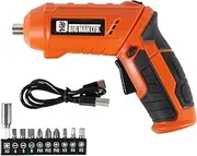 Bigman BM-TCD1 3.6 V Charging Twist Driver, Slow Rotation, Easy to Use for Beginners, Can Be Switched Between Gun and Straight Type, Type C Charging