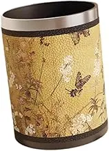 Ｂｅｓｇａ Round Trash Can Waste Bin Household Dustbin Versatile Wastebasket Trash Bin for Living Room Dorm Home Bathroom Kitchen, Style C