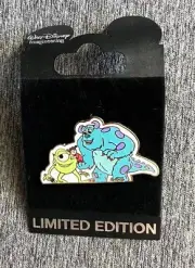 DISNEY PIXAR WDI MONSTERS, INC. RIDE & GO SEEK ~ SULLY MIKE & BOO LE 300 PIN
