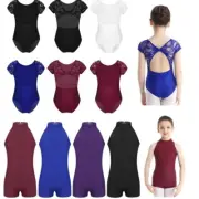 Girls Kids Cotton Ballet Dance Gymnastics Leotards Jumpsuits Unitards Dancewear