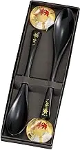 Canoe 17102 Spring and Autumn Spoons, 2-Piece Set, Black, Spring and Autumn