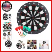 Versatile Dart Board Set - 16-Inch Soft Tip Darts for Safe Indoor & Outdoor Fun