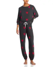 Honeydew Star Seeker Lounge Set in Valentine Hearts - Exclusive