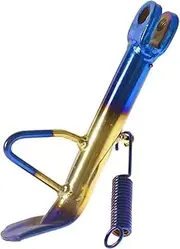 Lift Stand Moto Parking Kick Stand Stainless Steel Bracket Foot Side Supportor Crutch Holder Dirt Accessories Universal Bracket swingarm spool(Golden Blue)